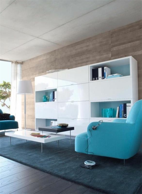 Ligne Roset -sohva design -huonekalut sininen nojatuoli Philippe Nigro