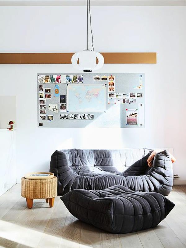 Ligne Roset -sohvasuunnittelijan huonekalut harmaa nojatuoli Philippe Nigro