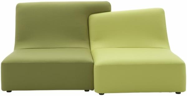 Ligne Roset -sohva modulaarinen sohva vihreä design -huonekalut Philippe Nigro