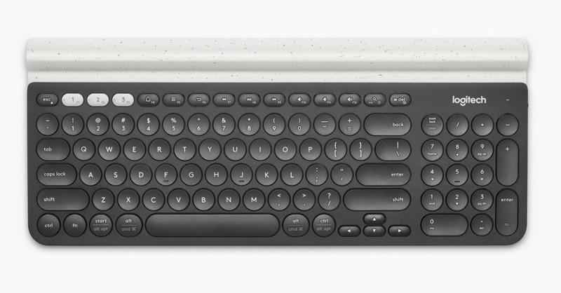 Logitech -näppäimistö Logitech k780 Feiz Design Studio ylhäältä katsottuna