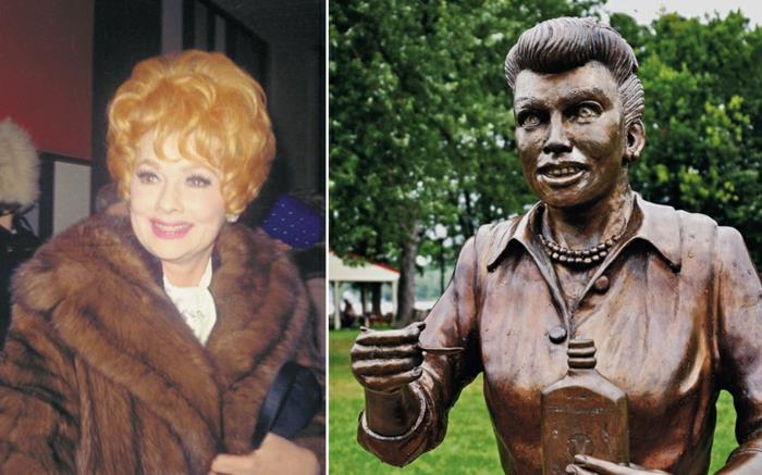 Lucille Ball patsas ja kuva julkkis uutisia