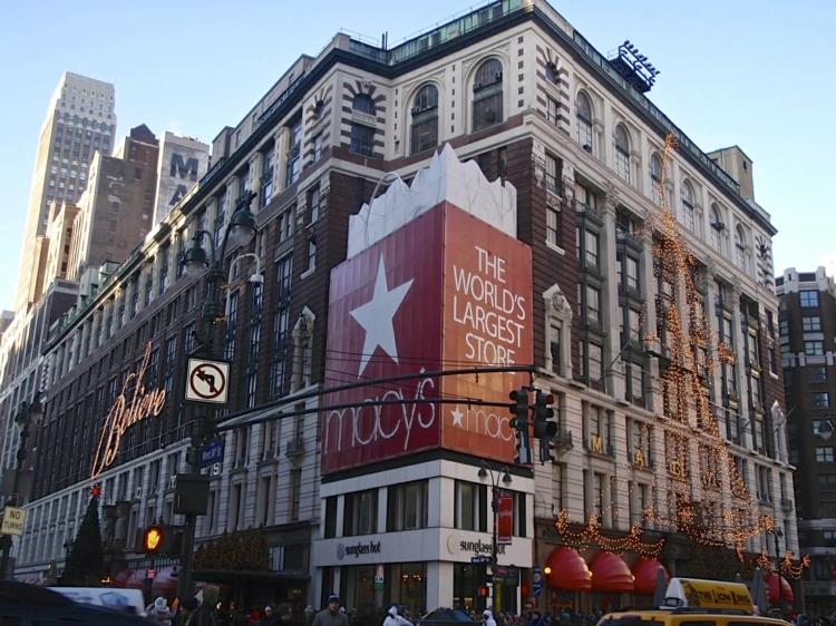 Macy's Building Christmas Shopping New Yorkissa