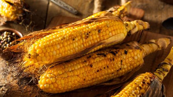 Grillattu maissintähkä Grillattu maissi maistuu hyvältä, mutta monet hiilihydraatit ovat kaloreita