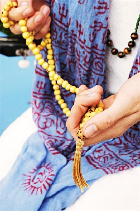 Mala -ketju Japa Meditaion rukoushelmet