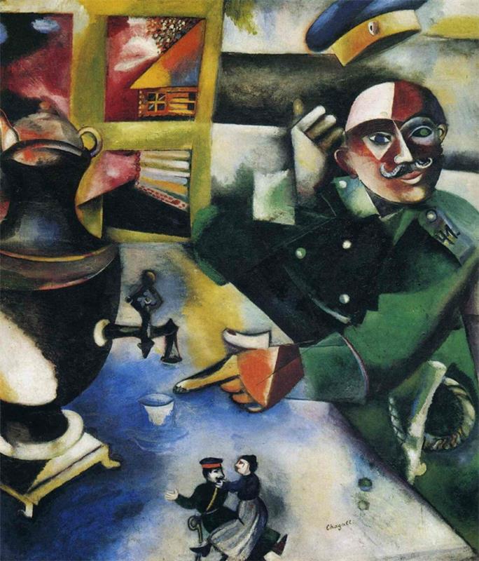 Marc Chagall työskentelee humalassa sotilaana