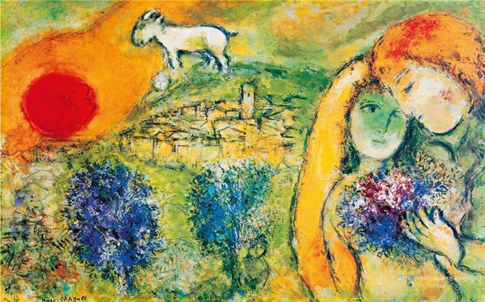 Marc Chagall työskentelee ystäville
