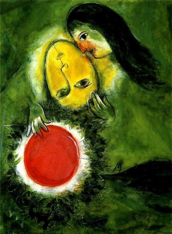 Marc Chagallin vihreä maisema