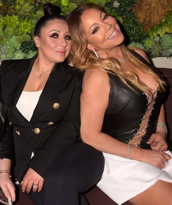 mariah Carey ja Lianna Azarian MC Records Launch Party -tapahtumassa 1. toukokuuta 2017