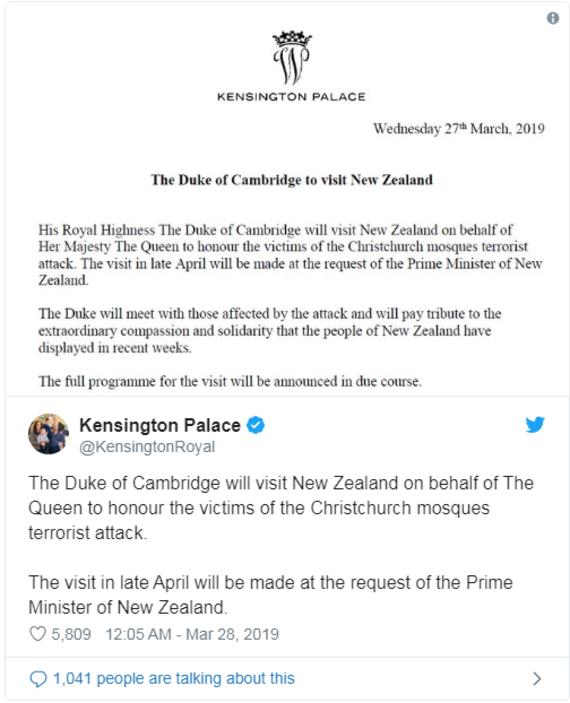 Meghan Markle Prinssi Harry Prinssi William Kensingtonin palatsi Uusi -Seelanti