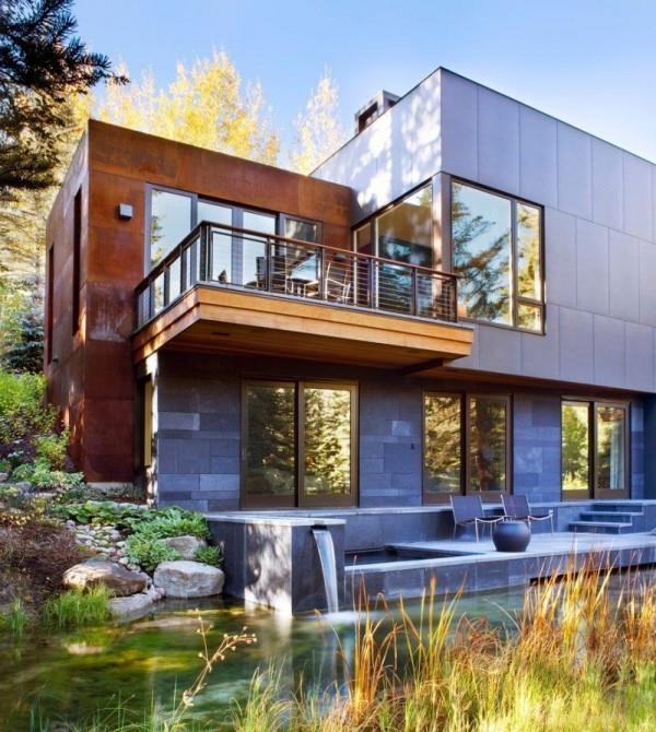 Metalli ja puu - modernit talot