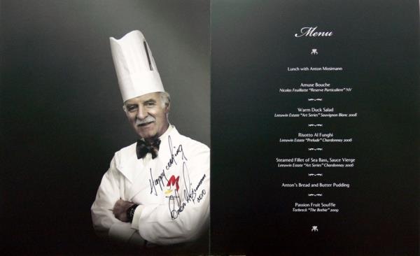 Michelin -tähden ravintoloiden menu