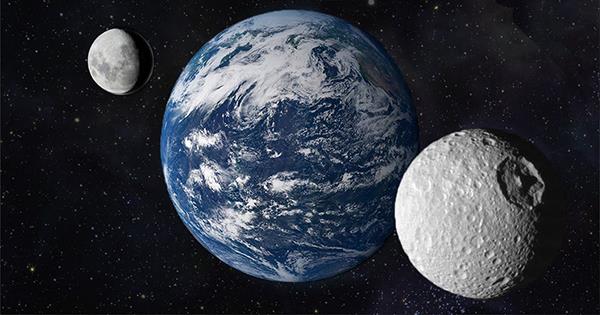 Minikuu toinen kuu kiertää maata 2020 CD3 sininen planeetta kaksi kuuta lyhyen aikaa