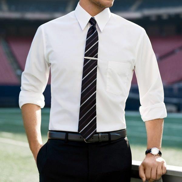 Miesten paita miesten valkoinen solmio tyylikäs miesten muoti