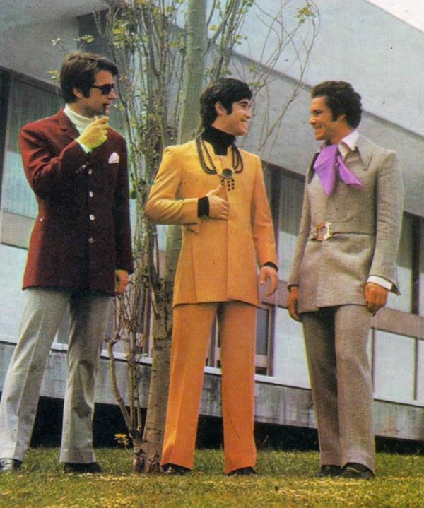 Muoti 70 -luvun miesten miesten vaatteet miesten puvut