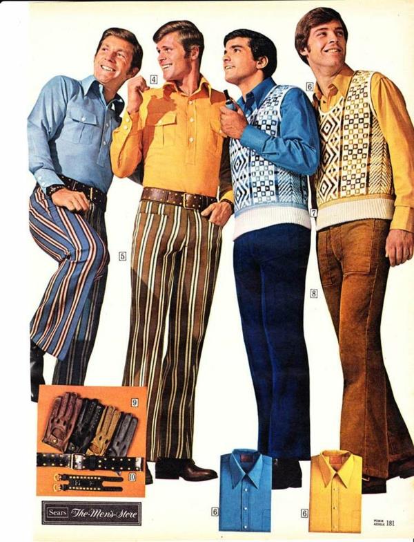 Muoti 70 -luvun miesten miesten vaatteet miesten paitojen asusteet