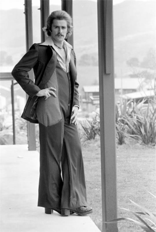 Muoti 70 -luvun miesten miesten muoti takki
