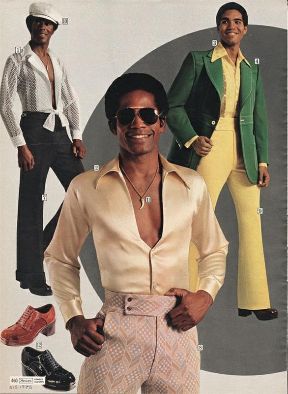 Muoti 70 -luvun miesten miesten vaatteet sears soul