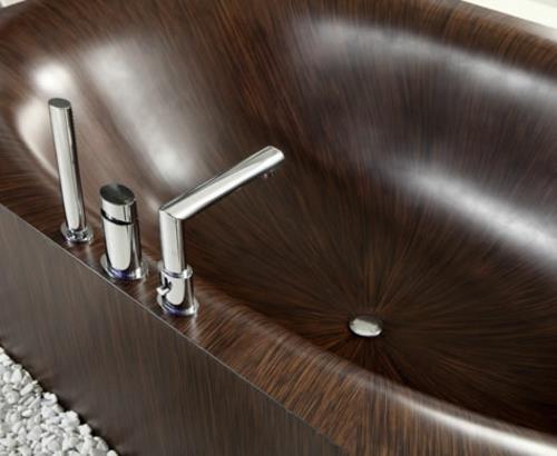 innovatiivinen puinen kylpyamme alkuperäinen muotoiluhana sileä