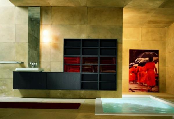 Moderni kylpyhuoneideoita ylellinen mukavuus minimalistinen hyllyallas
