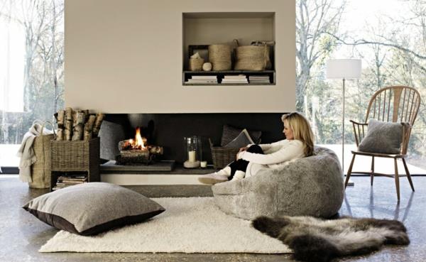 Olohuoneen modernit värit 2015 koristeelliset Modernit värit olohuoneen 2015 takkaan