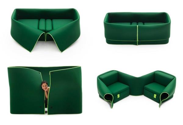 Moderni vihreä muotoilu puutarha -lounge -huonekalut vihreä nojatuoli sohva
