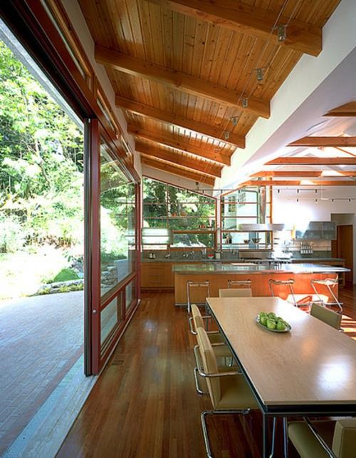 Moderni terassi design puu puutarhakalusteet ruokasali ruokapöytä tuolit