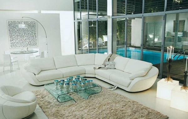 Moderni olohuoneen kalusteet kirkkaat värit sohva