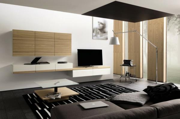 Modernit olohuoneen huonekalut olohuoneen seinäideoita