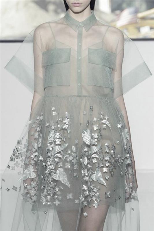 Muoti trendit läpinäkyvä mekot läpinäkyvä mekko