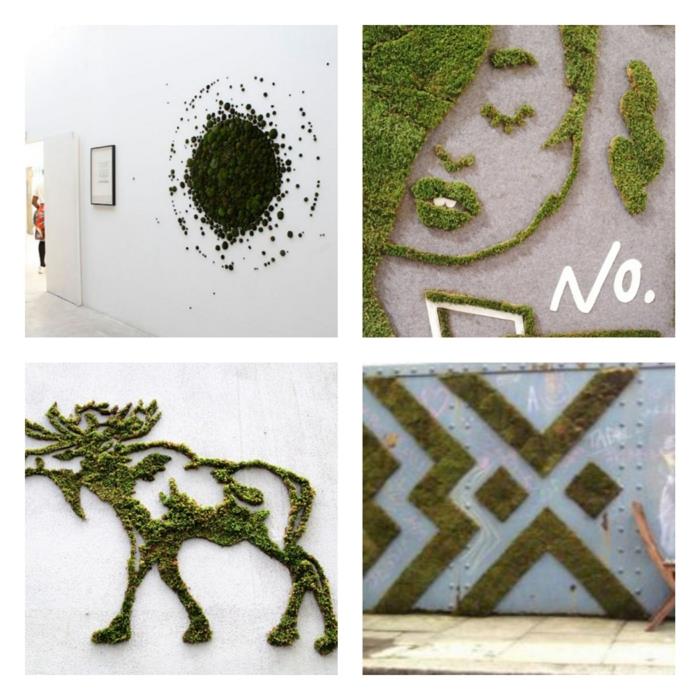 Sammal graffiti katutaiteilija ornamentti kollaasi