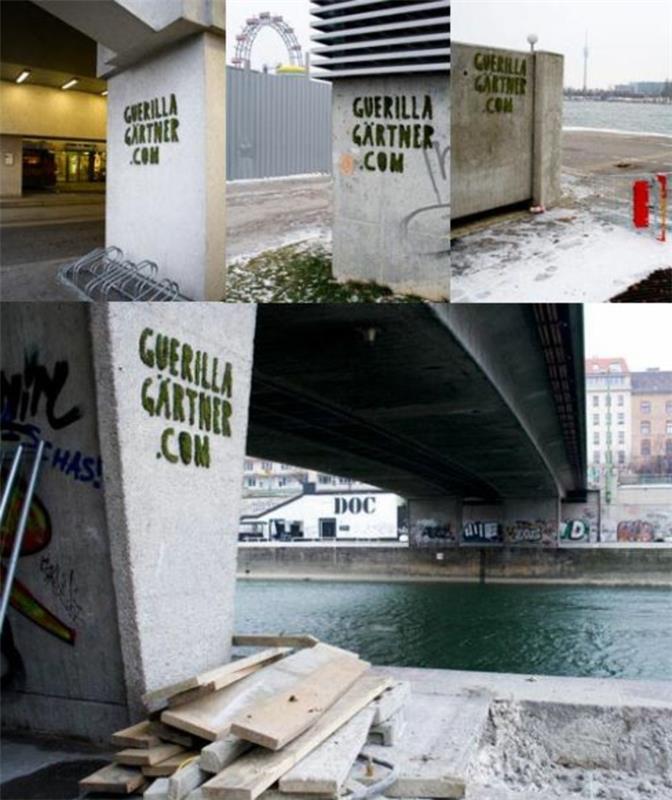 Moss graffiti katutaiteilija koristeyhdistelmä