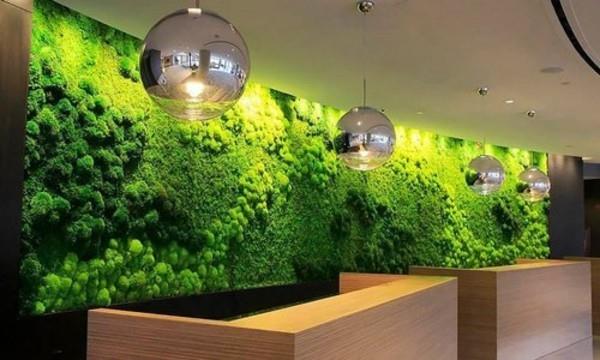 Tee sammalseinä itsellesi biofilia vihreä seinäverhous