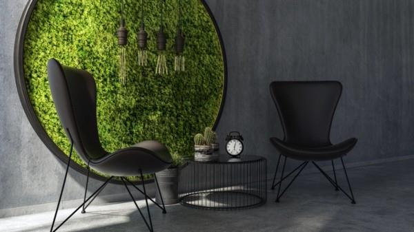 Tee sammalseinä itsestäsi biophilia moderni seinäverhous