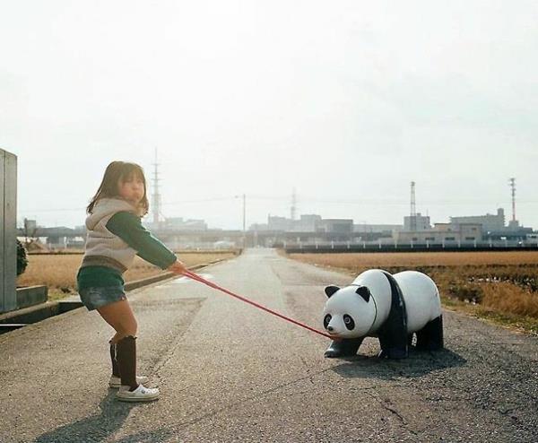 Nagano Toyoka tytär lapset valokuvat panda