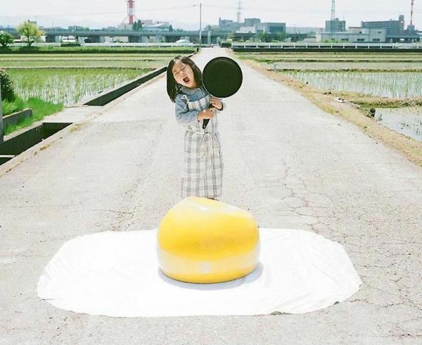 Nagano Toyoka tytär hauska lasten kuvia kiehuva muna