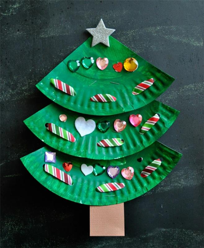 Nikolaus käsityöt tinker christmas kakku leipoa joulu neljä kuvaa syömäpuikot tinker christmas christmas tree of paper plate