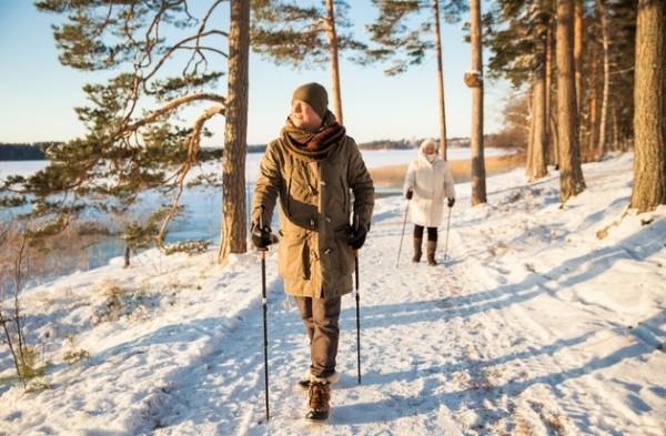 Sauvakävely talvella toimii talvimassan torjumiseksi