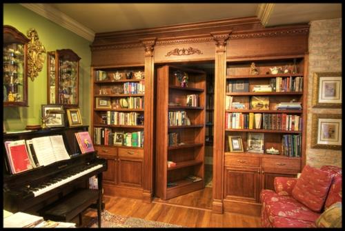 kirjahyllyt elävät kauniisti auki kirjahylly kodikas huone