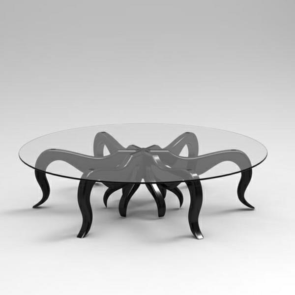 koriste -esineet moderni mustekala huonekalut pöytätaso lasi
