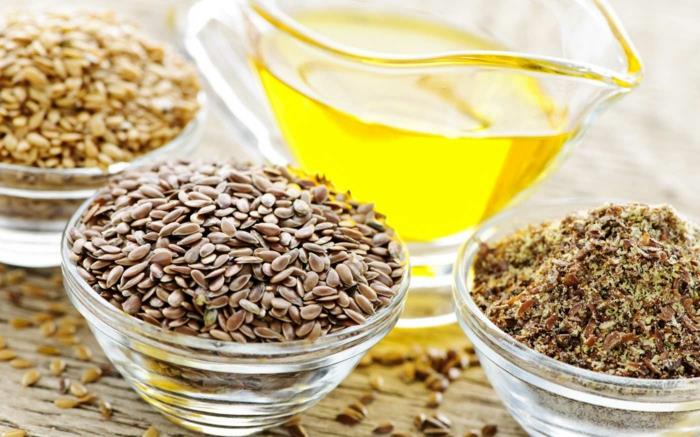 Omega 3 -rasvahapot elintarvikkeet terveellinen syöminen pellavansiemenöljy
