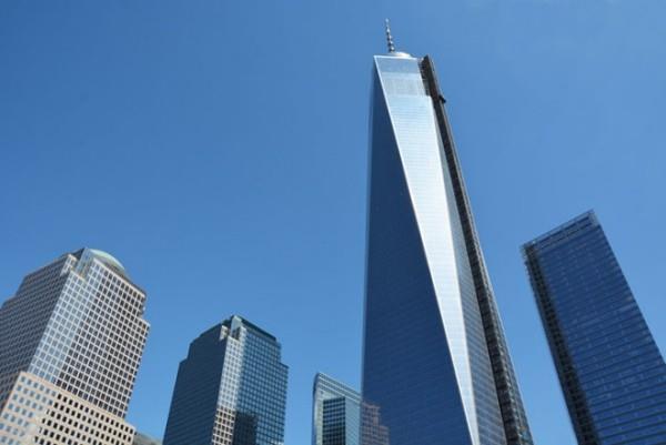 Yksi World Trade Center New Yorkin futuristinen arkkitehtuuri
