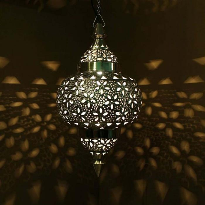 Itämaiset lamput marokko mustat raidat