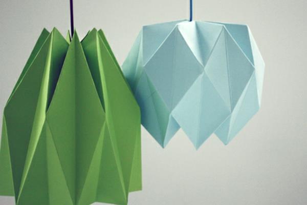 Origami -lampunvarjostimen alkuperäiset ohjeet