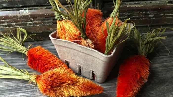 Pääsiäisen käsitöitä putkenpuhdistajan porkkanalla