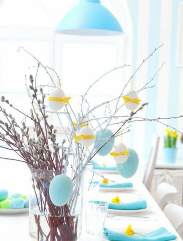 Pääsiäinen käsityöt lapset pääsiäinen pesä pääsiäinen pupu siniset munat