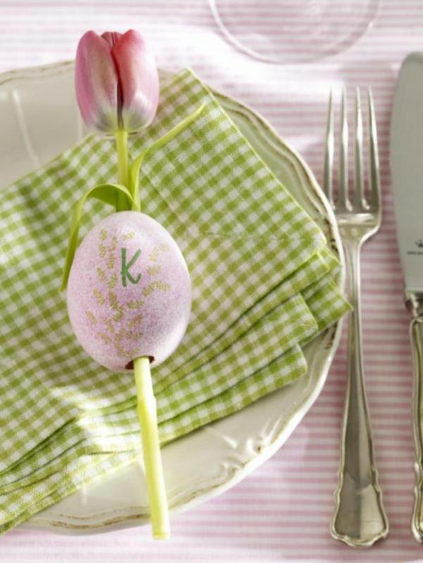 Ideoita lapsille pääsiäinen pesä Pääsiäinen käsityöt Pääsiäispupu lautasliinat