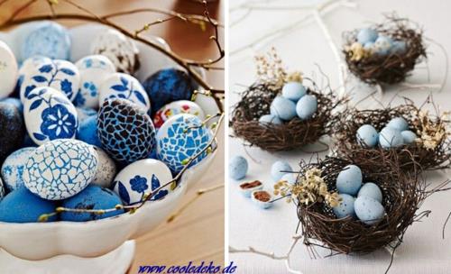Pääsiäiskoristeet ja koriste -esineet pääsiäispuput kukat sininen