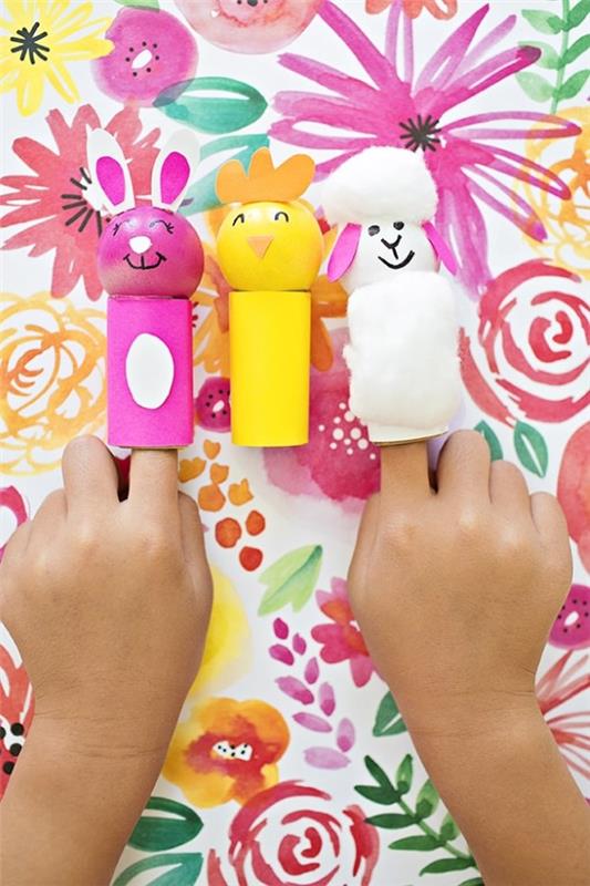 Tinker pääsiäislammas - ympäristöystävällisiä ideoita ja erittäin helppoja ohjeita lasten sormenuket hauska diy