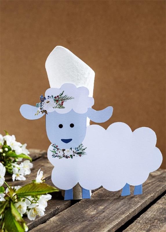 Tinker pääsiäinen lammas - ympäristöystävällisiä ideoita ja erittäin helppoja ohjeita servietten haltija wc -rulla