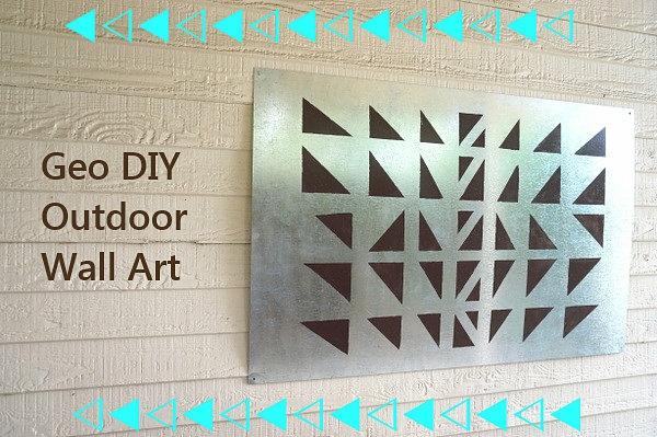 Tee oma ulkoseinäkoristeiden diy -geometria